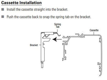 Hunter Douglas Mounting Bracket for Roller and Screen Shades with Cassettes - Current Style