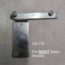 GARAGE SALE - Hunter Douglas Vertiglide Moving Bracket Assembly - Gen 1 Shades - RIGHT Stack