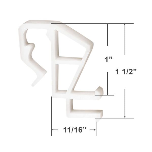 Home Decorators Collection Slotted Groove Valance Clip for Faux Wood Valances