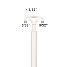 Telescoping Metal Wand for Raising and Lowering Cordless Shades - White