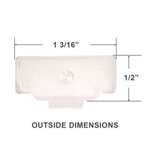 Graber and Bali Bottom Rail End Cap with Integrated Pin for 1