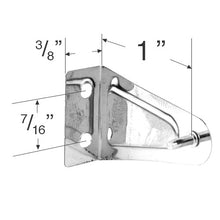 Metal Hold Down Bracket With an Integrated Pin for 1