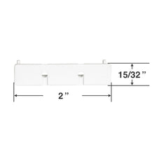 Louverdrape Bottom Rail End Cap for Cellular Shades with a 2 1/2