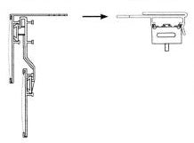 Graber and Bali Valance Extension Clip for Vertical Blinds with Double Valances