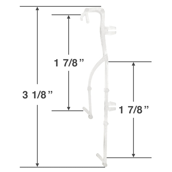 3 Day Blinds Button Valance Clip for Transitions 2" PVC Blinds