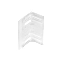 Plastic Valance Corner for Wood and Faux Wood Blinds - For Two Grooves