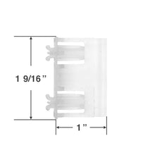 Plastic Valance Corner for Wood and Faux Wood Blinds - For Two Grooves