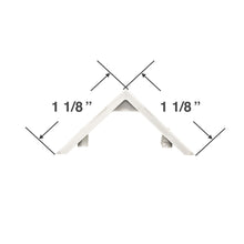 Valance Corner for Wood and Faux Wood Blinds - Gray Plastic