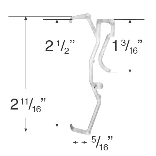 Valance Clip for 2  1/2" Wood and Faux Wood Valances