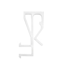 Slotted Groove Valance Clip for Wood and Faux Wood Valances - 1 7/16
