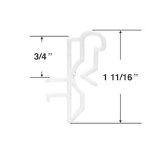 Slotted Groove Valance Clip for Wood & Faux Wood Valances - 1 11/16