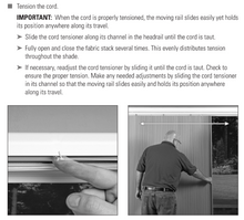 Hunter Douglas Cord Tensioner for Vertiglide Vertical Cellular Shades