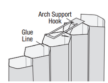 Hunter Douglas Arch Support Hook for Arched and Circular Cellular Shades