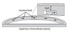 Hunter Douglas Arch Support Hook for Arched and Circular Cellular Shades