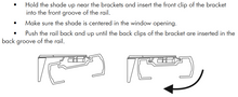 Comfortex Mounting Bracket for Cellular Honeycomb Shades with a 1 3/8