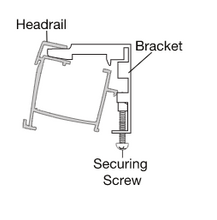 Hunter Douglas Mounting Bracket for SoftGlide Pleated and Roman Shades