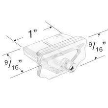 Bottom Rail End Cap with Integrated Pin for 1