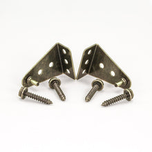 Metal Antique Brass Hold Down Bracket Set for Woven Wood and Roman Shades