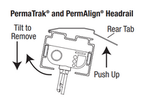 Hunter Douglas Mounting Bracket for Outside Mount PermAlign and PermaTrak Vertical Blinds