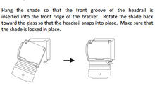 Mounting Bracket for Cord Loop and Cordless Operated Cellular Shades & Mini Blinds