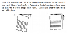 Mounting Bracket for Cellular Honeycomb and Pleated Shades with a 1