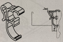 Hidden Valance Clip for Wood Valances - Shorter Style