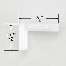 Valance Corner for Wood and Faux Wood Blinds - White Plastic