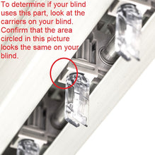 Graber and Bali Carrier Clip Louver Stem for G98 UltraVue and Magnum Vertical Blinds